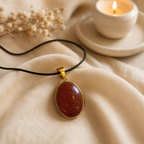 Aureon Goldstone Pendant – Ambition & Positive Energy Gemstone Necklace