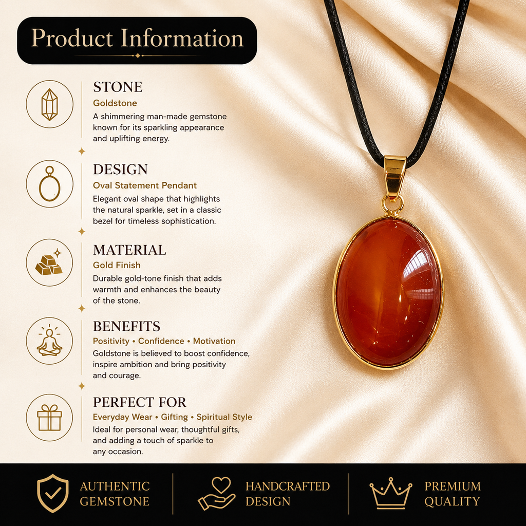 Aurelia Carnelian Pendant – Courage & Vitality Gemstone Necklace