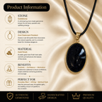 Aureon Midnight Goldstone Pendant – Confidence & Ambition Gemstone Necklace