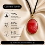 Aurelia Crimson Agate Pendant – Vitality & Confidence Gemstone Necklace
