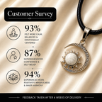 Aureluna Howlite Moon & Sun Pendant – Peace & Spiritual Balance Symbol