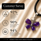 Aurelia Amethyst Butterfly Pendant – Wisdom, Serenity & Transformation Symbol