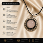 Aurelia Rose Quartz Pendant – Love & Emotional Harmony Symbol