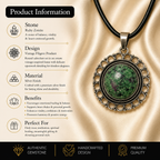 Aurelith Green Aventurine Pendant – Prosperity & Opportunity Symbol