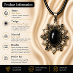 Auravex Black Onyx Pendant – Protection & Inner Strength Symbol