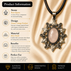 Aurielle Rose Quartz Pendant – Love & Emotional Harmony Symbol
