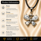 Aurelia Howlite Butterfly Pendant – Calmness, Clarity & Grace Symbol