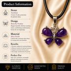 Aurelia Amethyst Butterfly Pendant – Wisdom, Serenity & Transformation Symbol