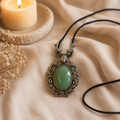 Cervara Green Aventurine Deer Pendant – Prosperity & Grace Symbol