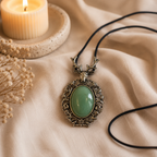 Cervara Green Aventurine Deer Pendant – Prosperity & Grace Symbol