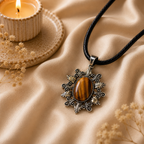 Aurethor Tiger Eye Pendant – Courage & Prosperity Symbol