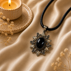 Auravex Black Onyx Pendant – Protection & Inner Strength Symbol