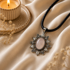 Aurielle Rose Quartz Pendant – Love & Emotional Harmony Symbol