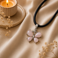 Aurelia Rose Quartz Butterfly Pendant – Love, Transformation & Grace Symbol