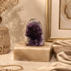 Aurevia Amethyst Crystal Geode Décor – Serenity & Positive Energy Symbol (184 gm)
