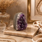Aurevia Amethyst Crystal Geode Décor – Serenity & Positive Energy Symbol (182 gm)