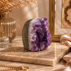 Aurevia Amethyst Crystal Geode Décor – Serenity & Positive Energy Symbol (190 gm)