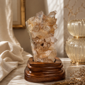 Aurevora Golden Quartz Crystal Cluster – Prosperity & Radiant Energy Décor | 5.4 Inch, 674 gm