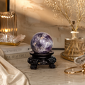 Aurelune Amethyst Crystal Sphere – Harmony & Serenity Décor | 252 gm