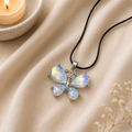 Lunavelle Opalite Butterfly Crystal Pendant – Serenity & Intuition Symbol (15 gm)