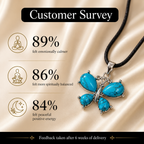 Turquestria Turquoise Butterfly Crystal Pendant – Calm & Protection Symbol (15 gm)