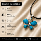 Turquestria Turquoise Butterfly Crystal Pendant – Calm & Protection Symbol (15 gm)