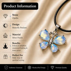 Lunavelle Opalite Butterfly Crystal Pendant – Serenity & Intuition Symbol (15 gm)