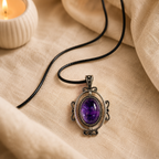 Amethyst Crystal Pendant – Calmness & Spiritual Protection Symbol (20 gm)