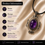 Amethyst Crystal Pendant – Calmness & Spiritual Protection Symbol (20 gm)