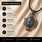 Aquarelle Amazonite & Amethyst Crystal Pendant – Peace & Communication Symbol (20 gm)
