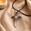 Lumivara Clear Quartz Crystal Pendant – Clarity & Energy Amplifier Symbol (20 gm)