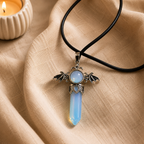 Celestique Opalite Crystal Pendant – Intuition & Serenity Symbol (20 gm)