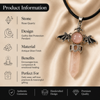 Roselith Rose Quartz Crystal Pendant – Love & Emotional Healing Symbol (20 gm)