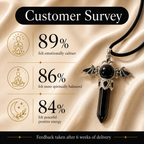 Nocturique Black Obsidian Crystal Pendant – Protection & Grounding Symbol (20 gm)