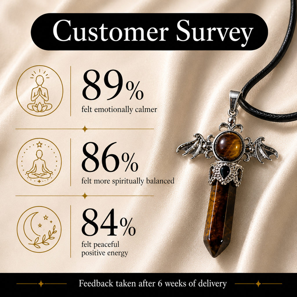 Tigravelle Tiger Eye Crystal Pendant – Confidence & Protection Symbol (20 gm)