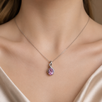 Velmira Artificial Crystal Pendant – Elegant Teardrop Fashion Necklace, Luxury Style Symbol