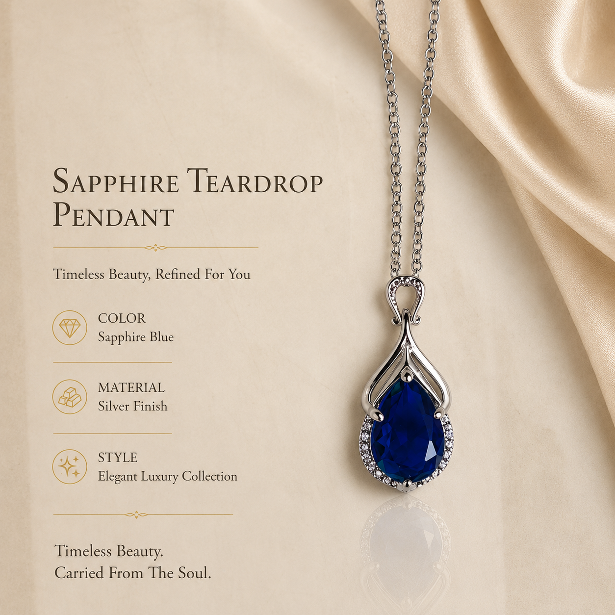 Violetta Purple Crystal Pendant – Elegant Artificial Necklace, Grace & Royal Elegance Symbol