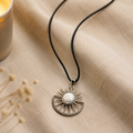 Celestique Amethyst Energy Pendant – White Howlite Celestial Necklace, Peace & Clarity Symbol (15 gm)