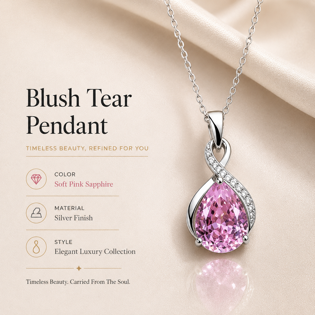 Velmira Artificial Crystal Pendant – Elegant Teardrop Fashion Necklace, Luxury Style Symbol
