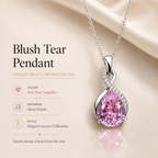Velmira Artificial Crystal Pendant – Elegant Teardrop Fashion Necklace, Luxury Style Symbol