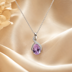 Velmira Artificial Crystal Pendant – Elegant Teardrop Fashion Necklace, Luxury Style Symbol