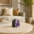 Serenith Amethyst Geode Décor – Crystal Tranquility Stone, Peace & Clarity Symbol (110 gm)
