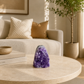 Serenith Amethyst Geode Décor – Crystal Tranquility Stone, Peace & Clarity Symbol (110 gm)