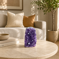 Amethera Amethyst Geode Décor – Crystal Harmony Stone, Calm & Positivity Symbol (170 gm)