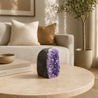Amethera Amethyst Geode Décor – Crystal Harmony Stone, Calm & Positivity Symbol (170 gm)