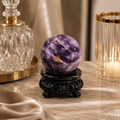 Amethera Amethyst Crystal Sphere Décor – Clarity & Harmony Symbol (188 gm)
