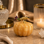 Solunara Amethyst Crystal Pumpkin Décor – Abundance & Positivity Symbol (274 gm)