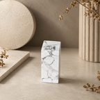 Velmora Amethyst Carving Block Décor – White Howlite Crystal Elegance, Calm & Clarity Symbol (140 gm)