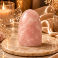 Roselume Rose Quartz Freeform Crystal Décor – Love & Tranquility Symbol
