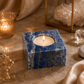 Azuriva Lapis Lazuli Crystal Candle Holder – Wisdom & Inspiration Symbol